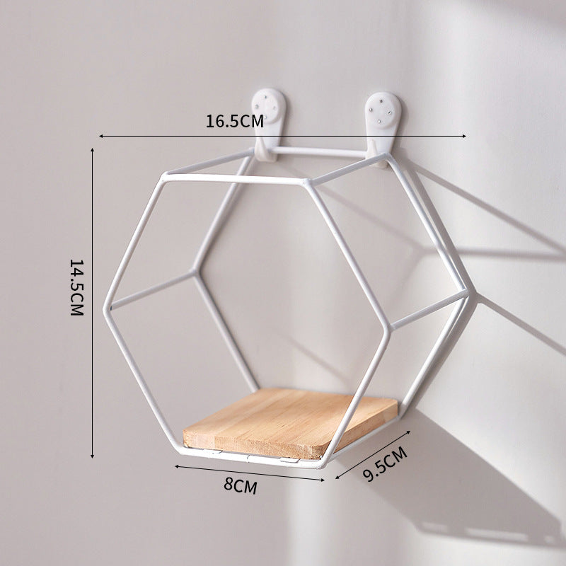 Geometrisches Wandregal