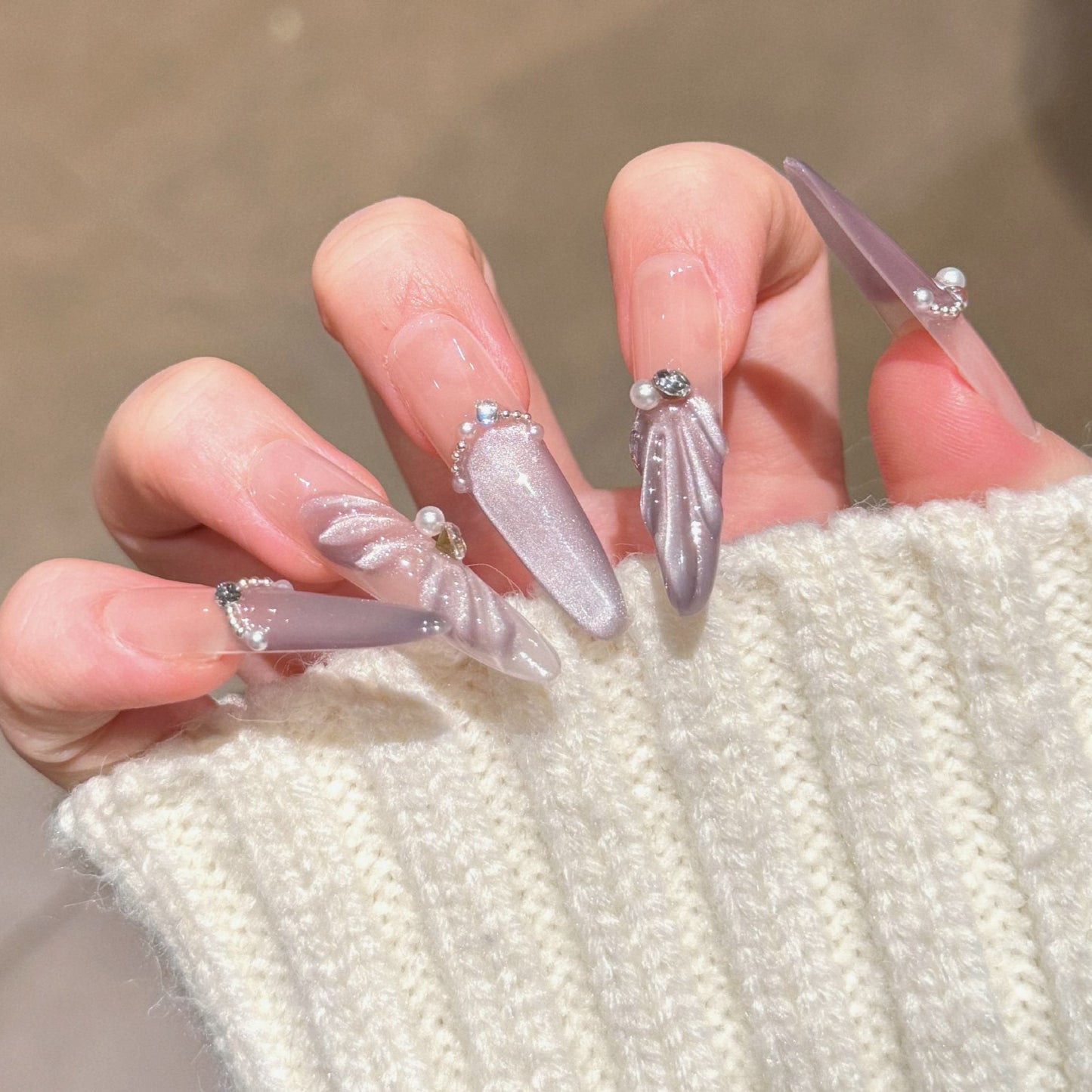 Glamorous Press-On Nail Art Set Brehn