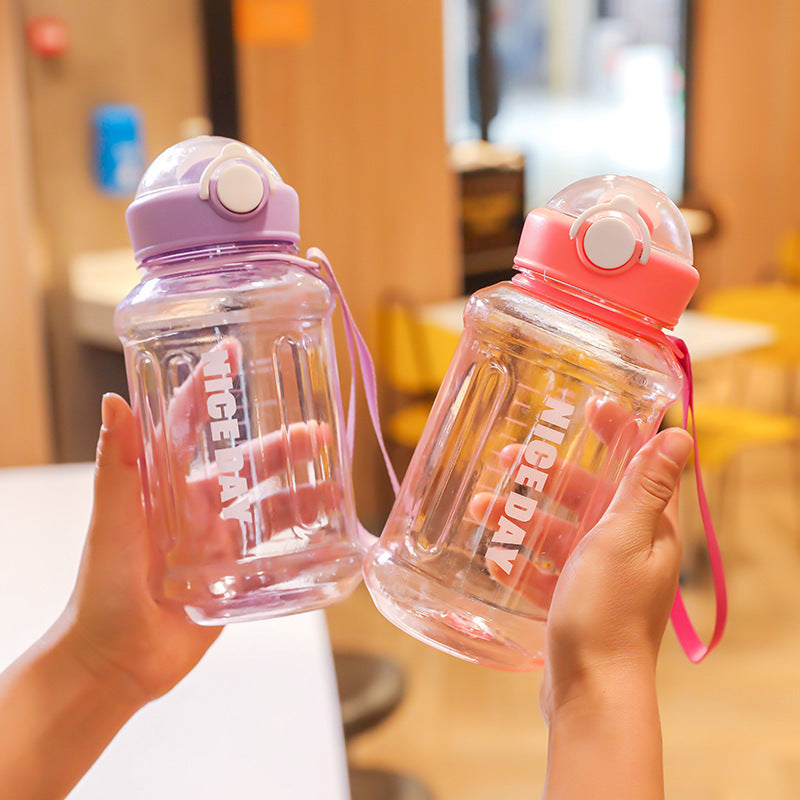 Damen Sportliche Trinkflasche mit praktischem Verschlussmechanismus Brehn