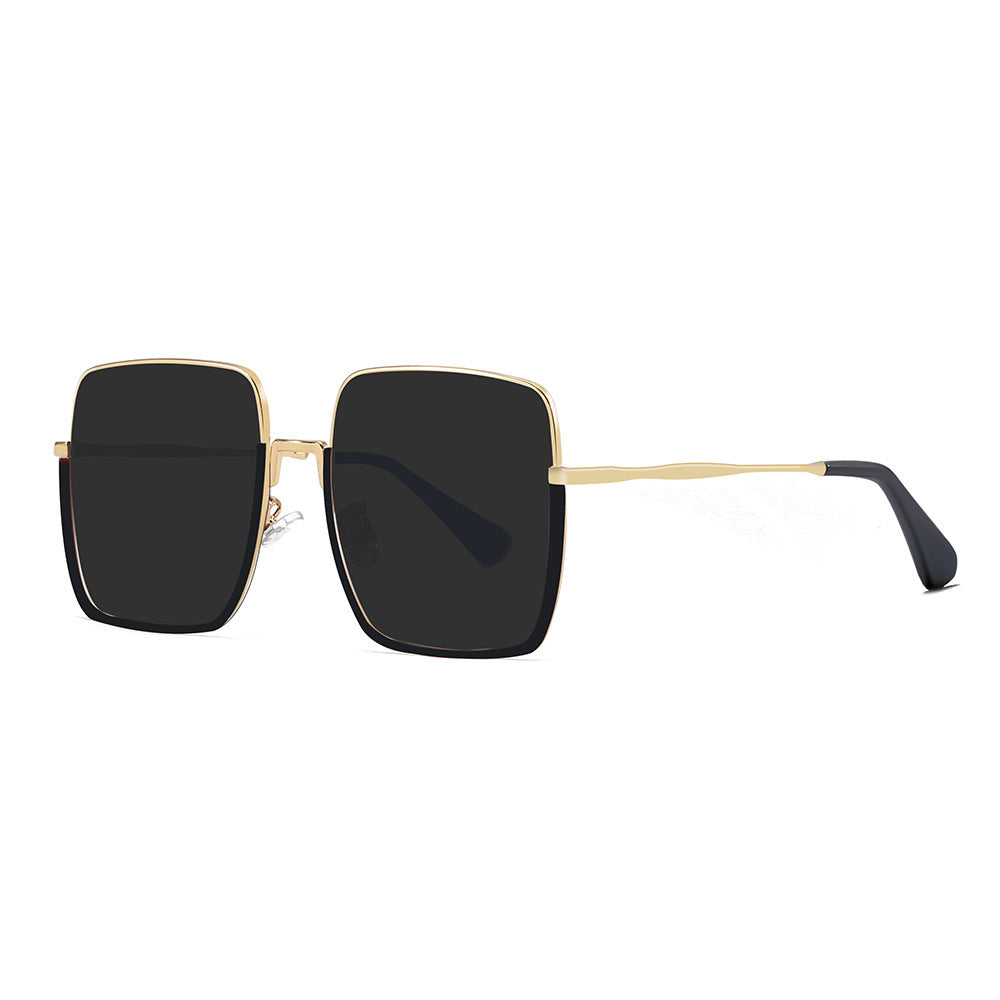 Damen Luxus-Sonnenbrille mit stilvollem eckigen Rahmen und UV-Schutz Brehn