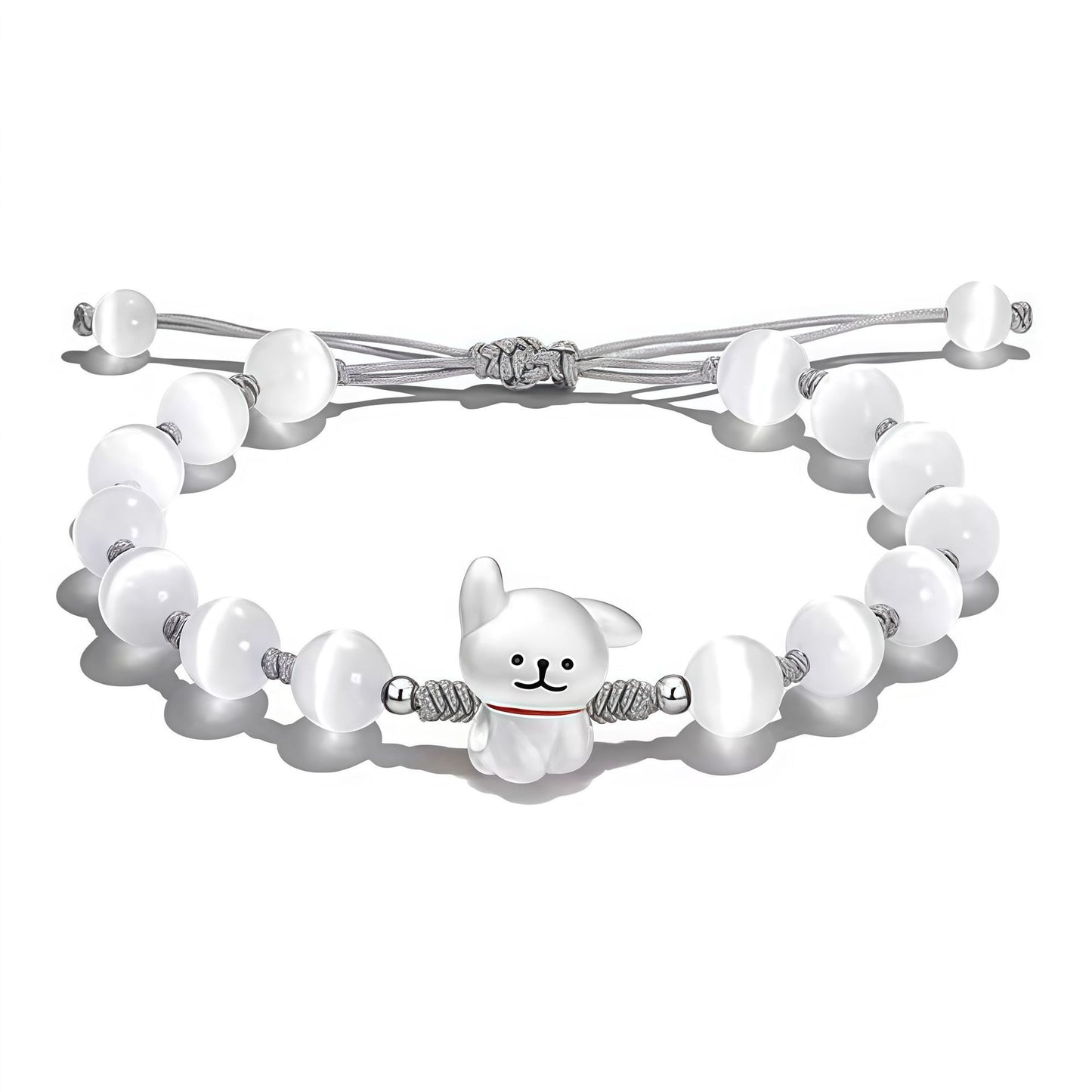Verspieltes Hund Charm Perlen Armband Brehn