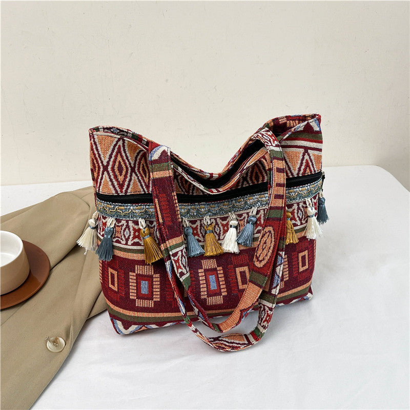 Künstlerische geometrische Drucktasche