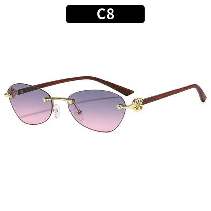 Elegante geometrische Rahmen-Sonnenbrille