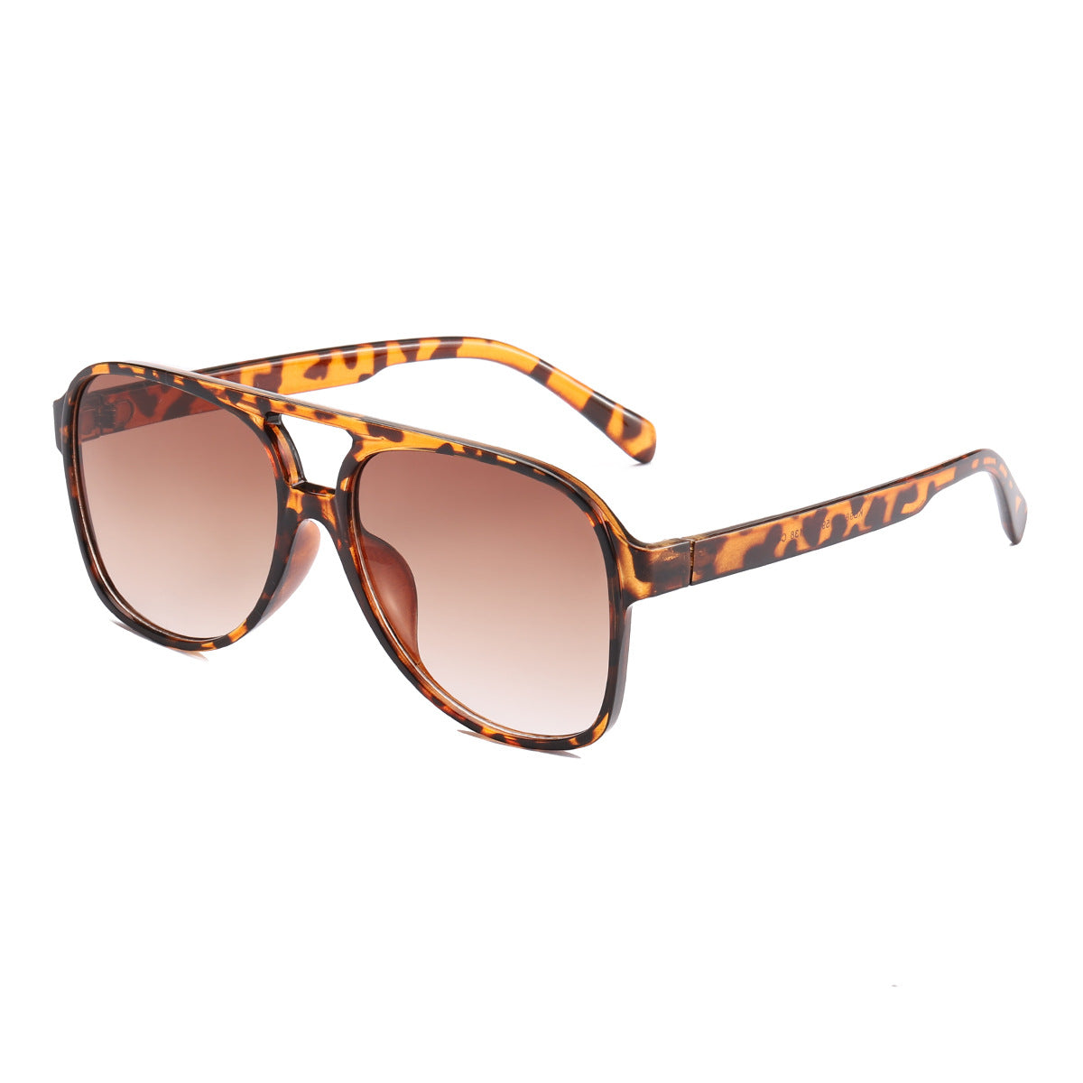 Damen modische Quader-Sonnenbrille mit breitem Rahmen Brehn