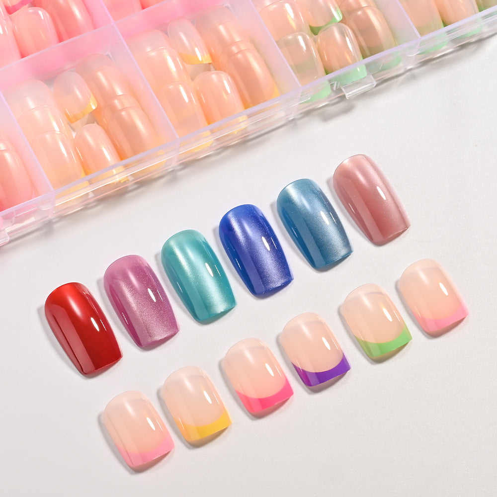 Varierte Kollektion von Press-On Nagelspitzen Brehn