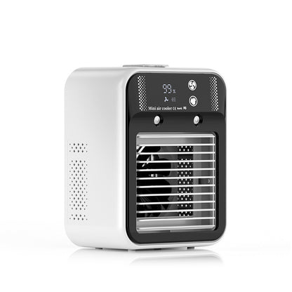 Unisex nan tragbarer Mini-Luftkühler mit Luftbefeuchter digitalem Display USB-Betrieb Brehn