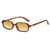 Retro-inspirierte Übergroße Rechteck-Sonnenbrille Brehn