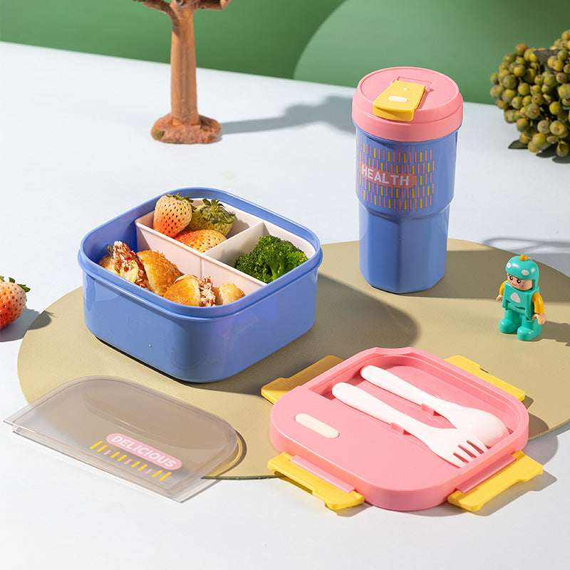 Vielseitige Auslaufsichere Lunchbox mit Besteck