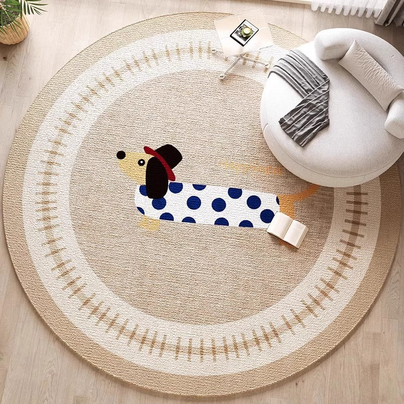 Dekorativer hundethemed Bereichsteppich für die Wohnkultur
