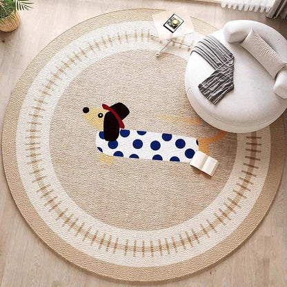 Dekorativer hundethemed Bereichsteppich für die Wohnkultur