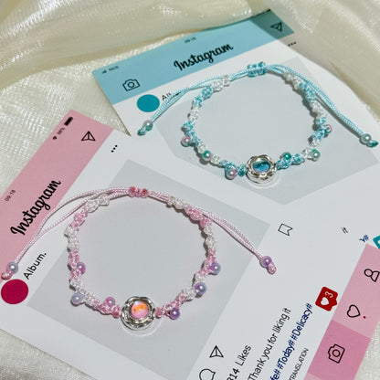 Verstellbares Floral Charm Armband Brehn