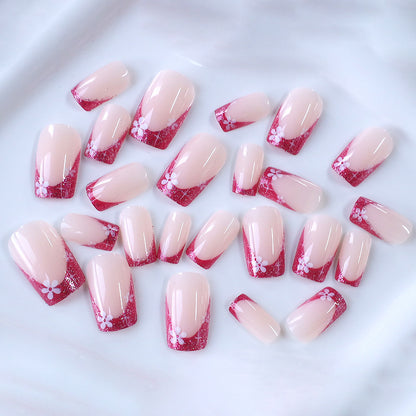 Floral Gradient Nail Art Brehn