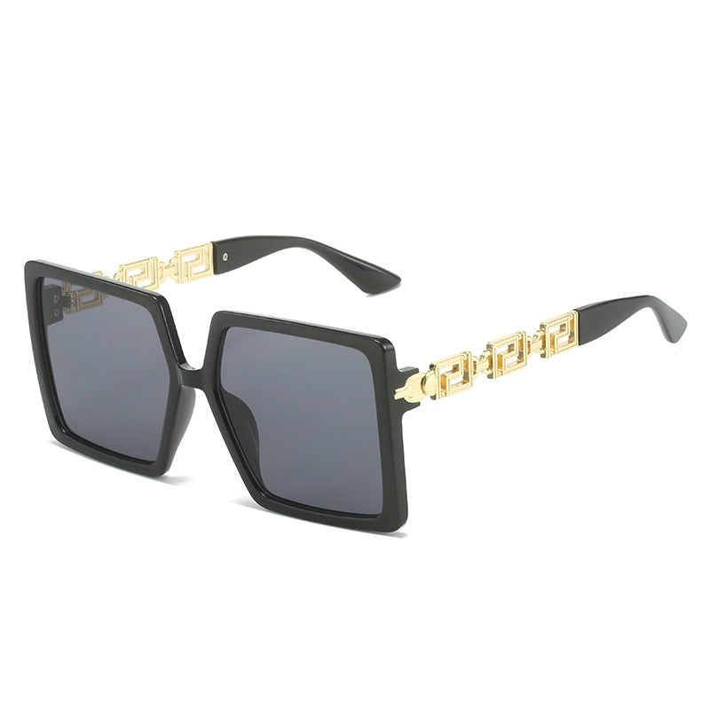 Damen quadratische Sonnenbrille mit luxuriösen Akzenten Brehn