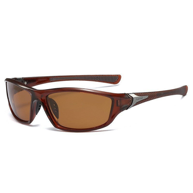 Unisex nan sportliche Wraparound-Sonnenbrille mit polarisierten, bruchsicheren Polycarbonat-Gläsern und rutschfesten Nasenpads Brehn