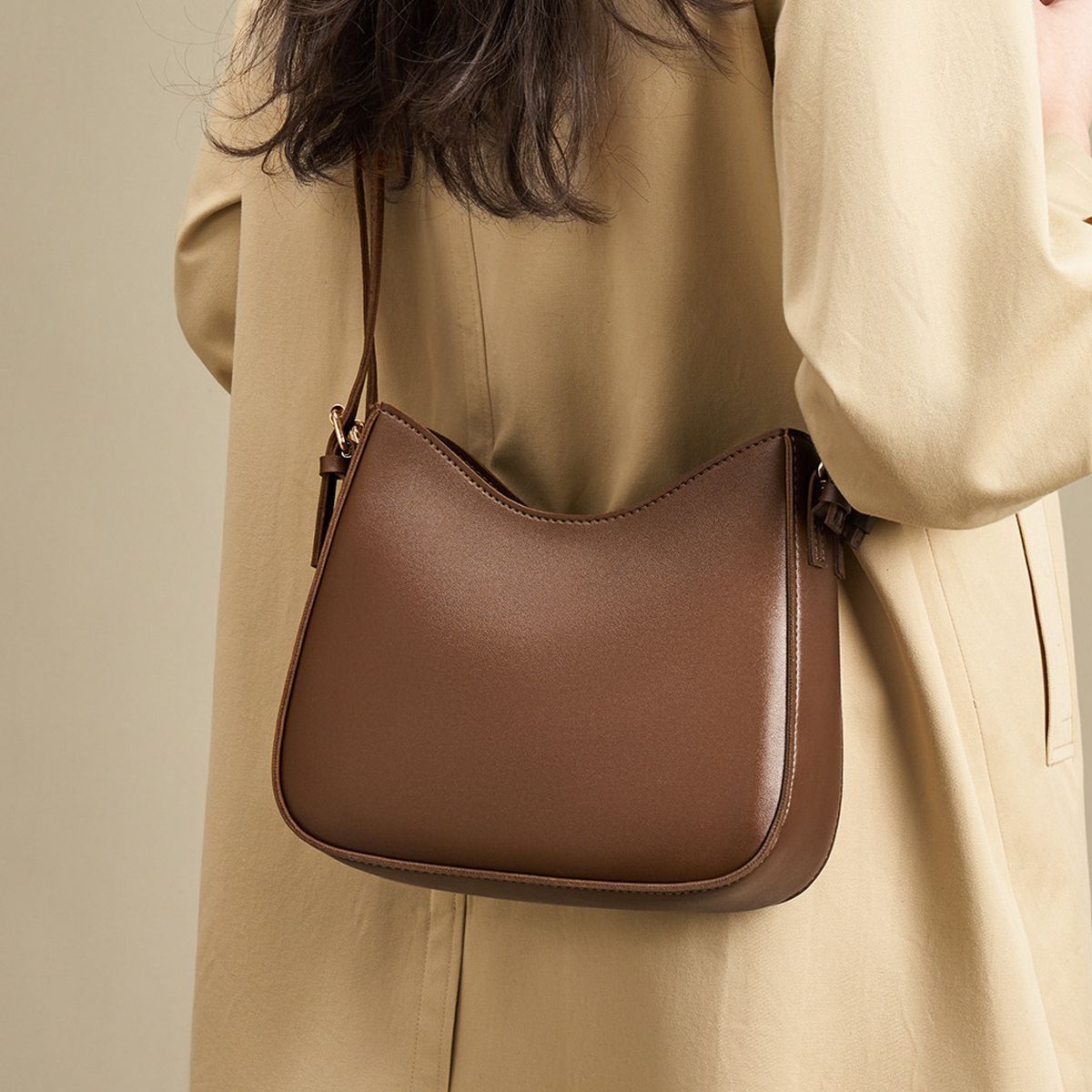 Elegante Strukturierte Hobo-Tasche Brehn