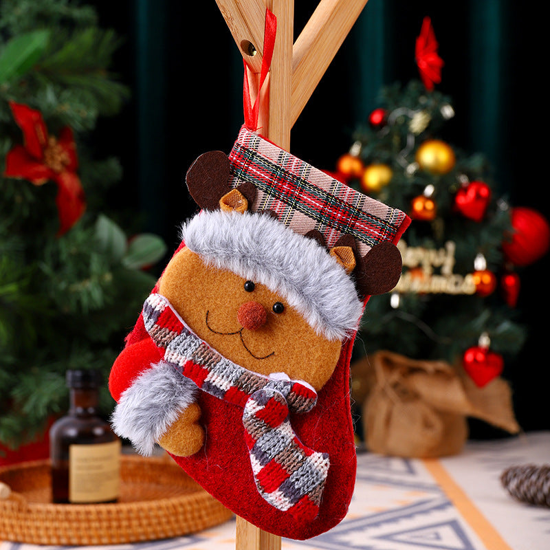 Weihnachtlicher Stoffsocken Brehn