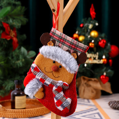 Weihnachtlicher Stoffsocken Brehn