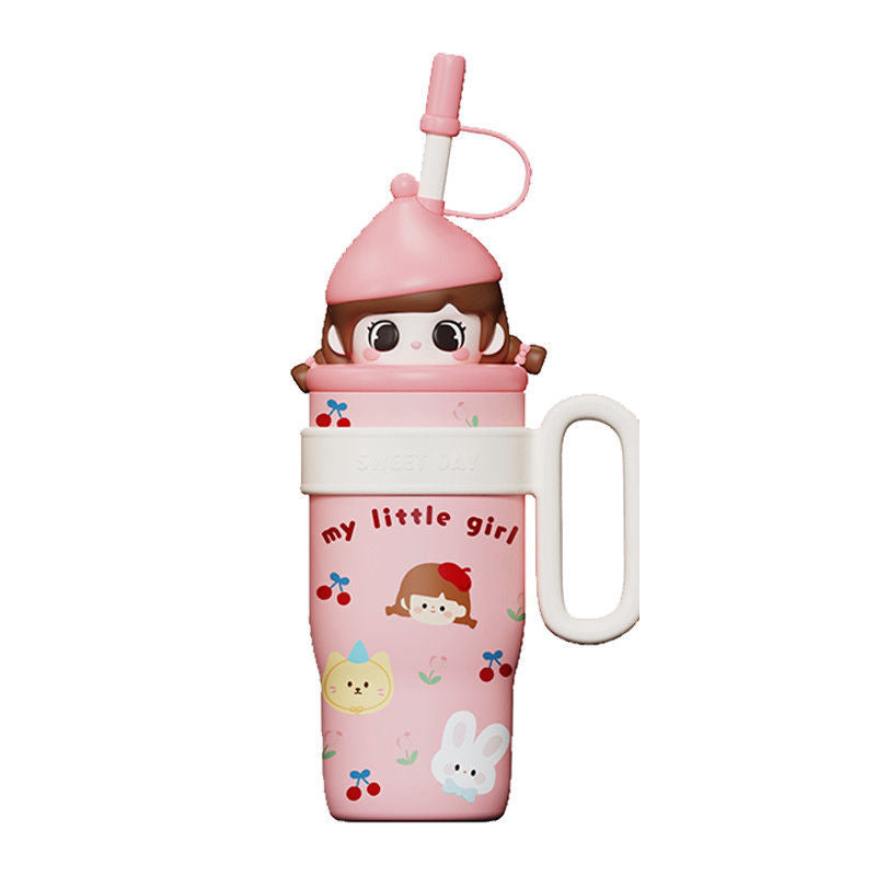 Damen Verspielte Trinkflasche mit Tiermotiv Brehn