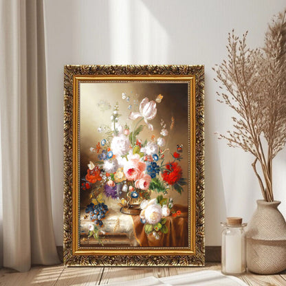 Vintage Blumen Kunstwerk