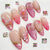Kunstnagelset mit floralen und glitzernden Designs Brehn