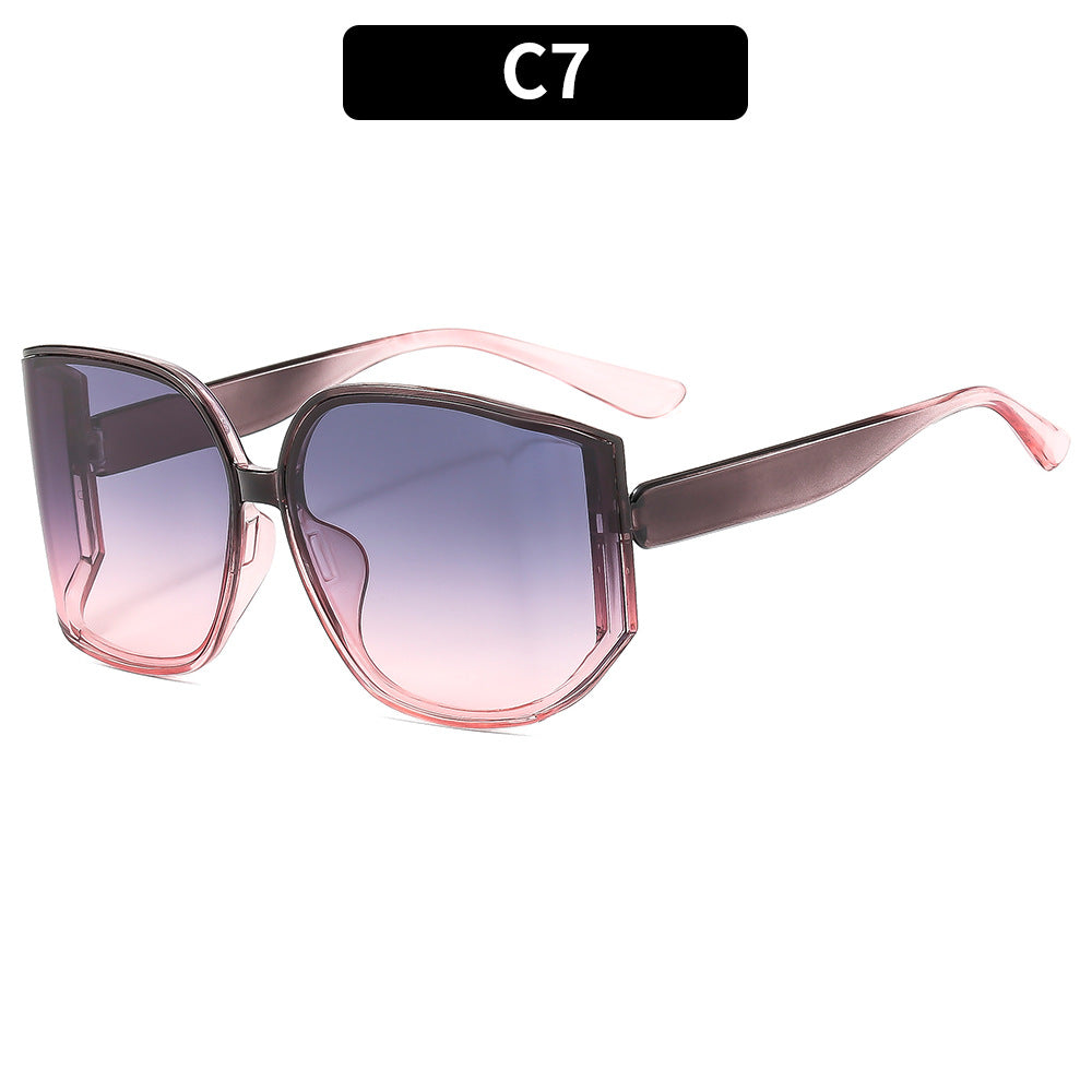 Moderne geometrische übergroße Sonnenbrille