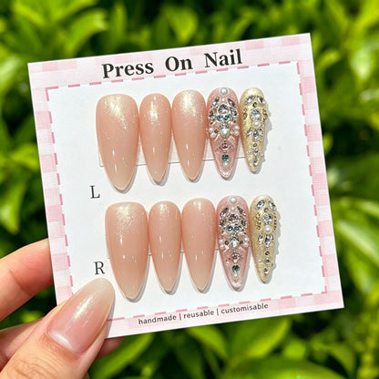 Anpassbare Ombre Press-On Nägel