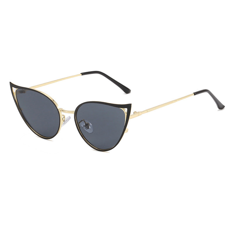 Damen Cat-Eye Sonnenbrille mit elegantem Metallrahmen und UV-Schutz Brehn
