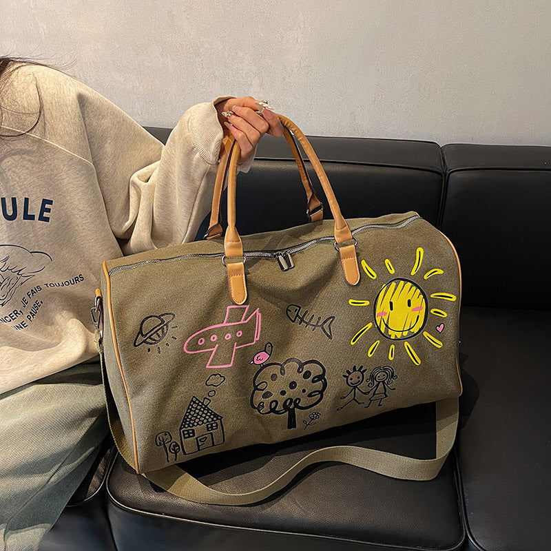 Künstlerische Kritzel Reise Duffle Tasche Brehn