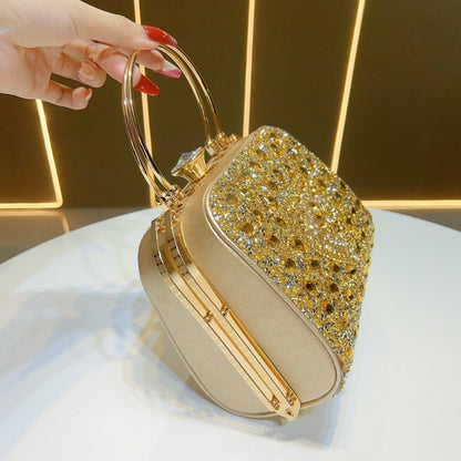 Herzförmige Kristall Abendhandtasche