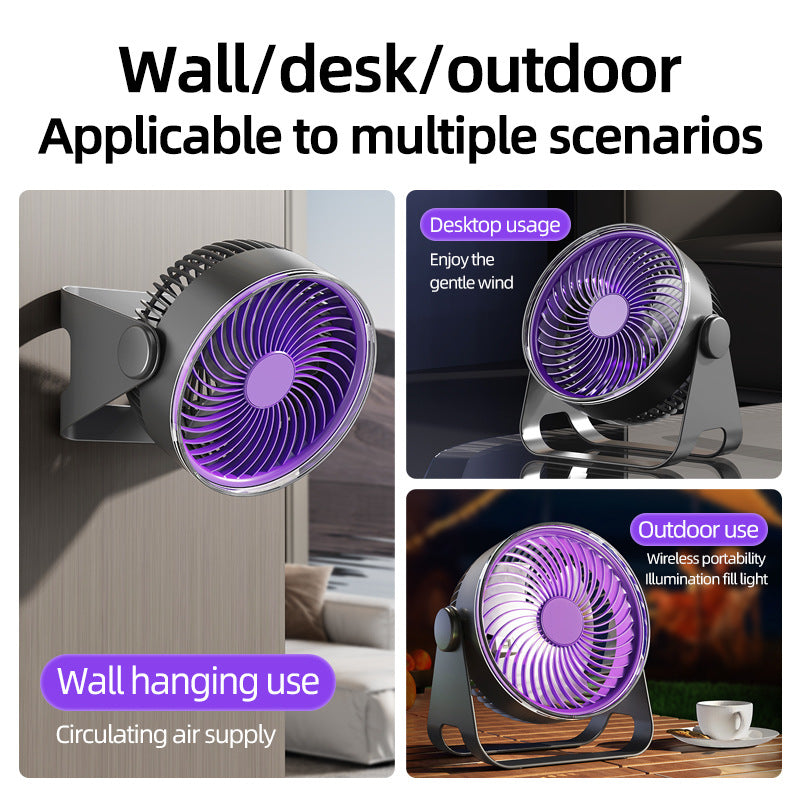 Unisex Vielseitiger Tisch- und Wandventilator mit einstellbarer Geschwindigkeit Brehn