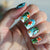 Nail Art Design mit tropischen Motiven Brehn