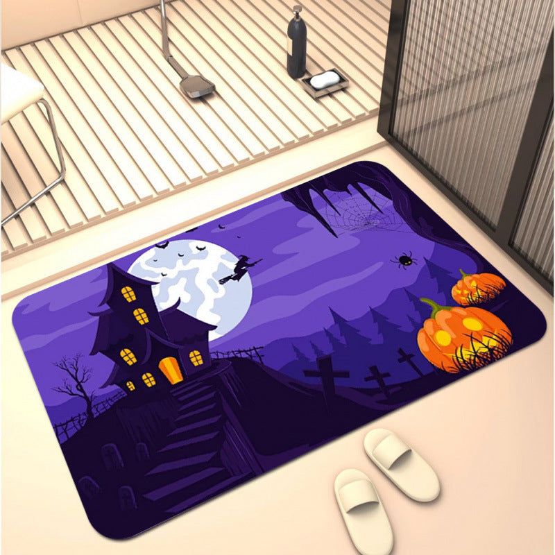 Halloween-Themen Dekorativer Badezimmerteppich