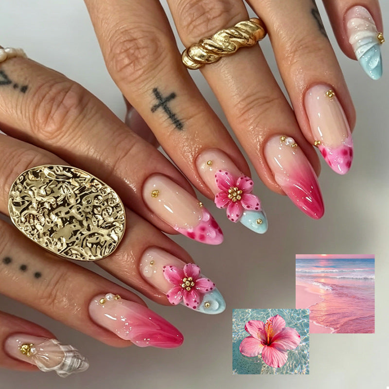 Floral Design Acryl Nagelspitzen Set Brehn