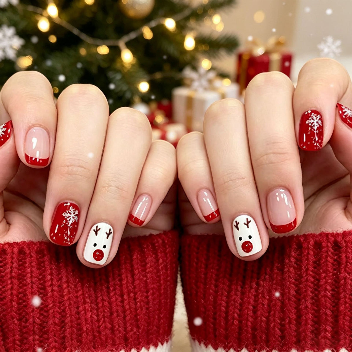 Festliche urlaubsbezogene Nagelkunst Brehn