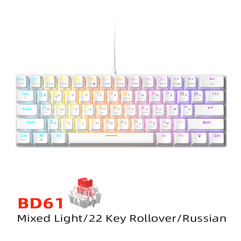 Kompakte RGB Mechanische Tastatur mit Mischlichtfunktionen Brehn