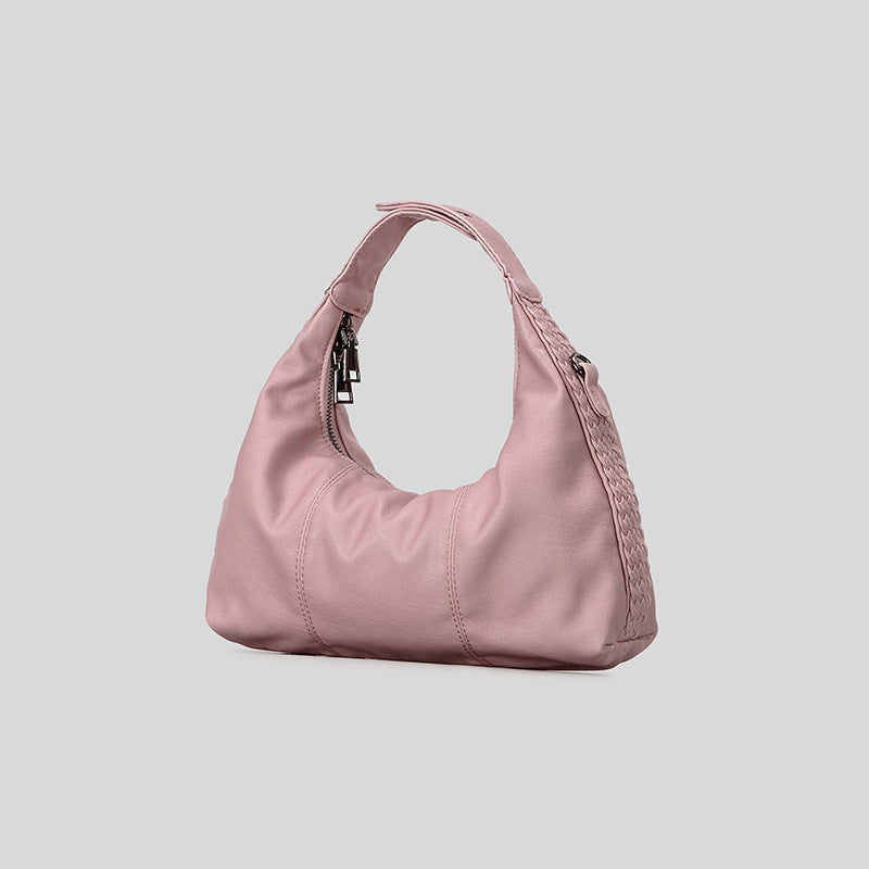 Geflochtene Handheld-Ledertasche