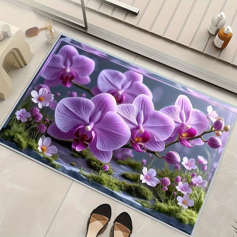 Dekorativer Blumen Teppich