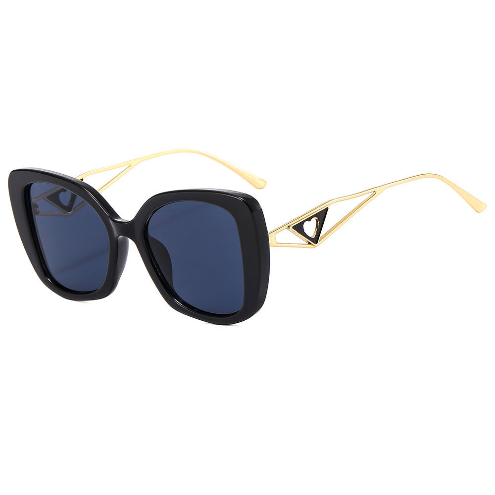Damen modische Sonnenbrille mit auffälliger quadratischer Rahmenkonstruktion Brehn