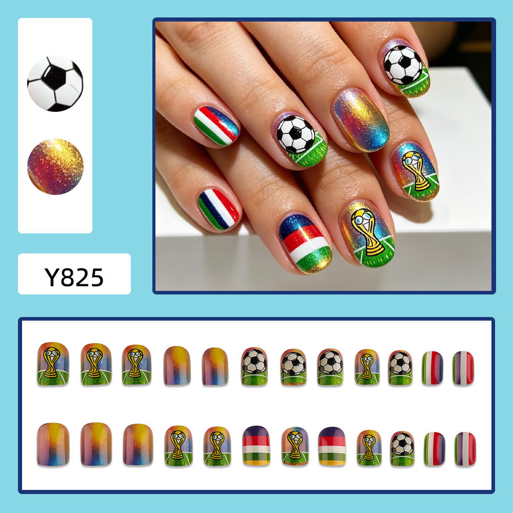 Sportliche Fußball-Nagelkunst Brehn