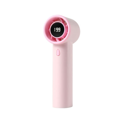 Unisex Tragbarer Handventilator mit digitaler Geschwindigkeitsanzeige Brehn