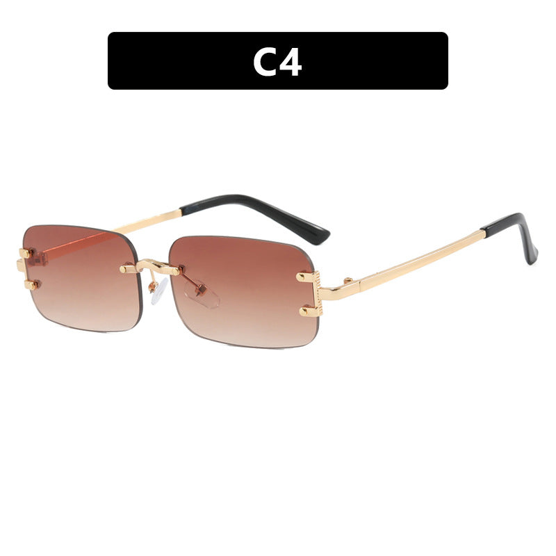 Damen quadratische Sonnenbrille mit hochwertigem Metallrahmen Brehn