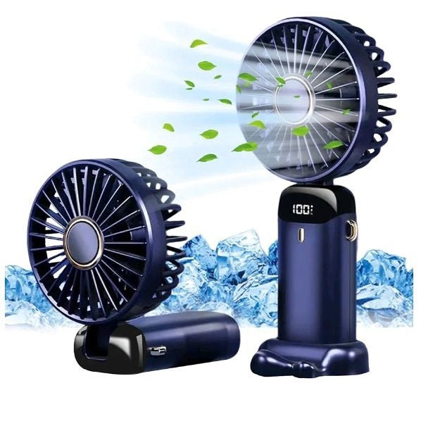 Tragbarer Mini Ventilator mit Usb Aufladung und Digitalanzeige Brehn