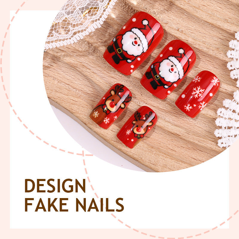 Kreatives Kunstnagelset mit festlichem Weihnachtsdesign Brehn