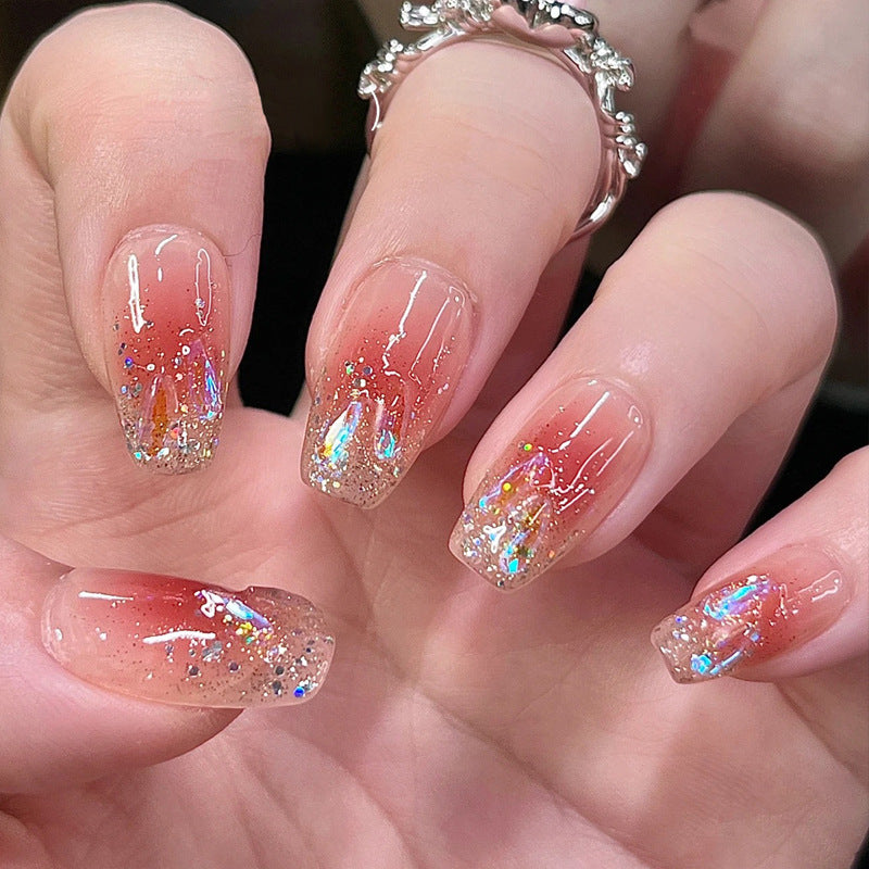 Premium mit Strass verzierten Press-On Nägel Brehn