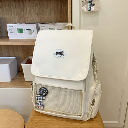 Multi-Funktions-Rucksack mit transparentem Fach