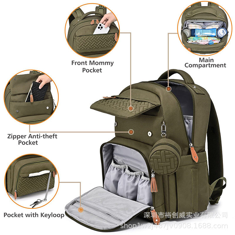 Stilvoller Multifunktions-Wickelrucksack Brehn