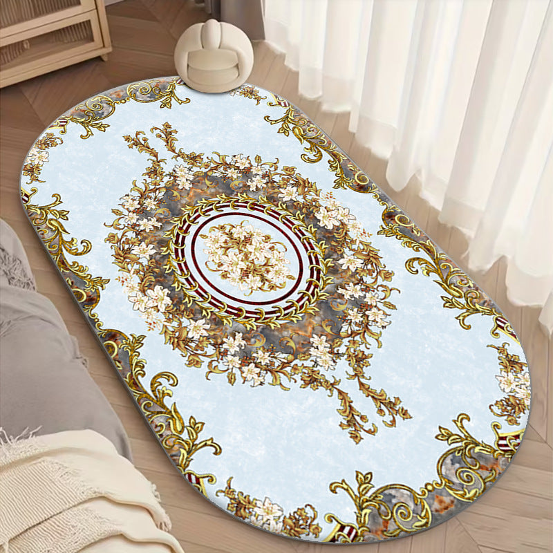 Elegante Vintage Blumen Area Rug