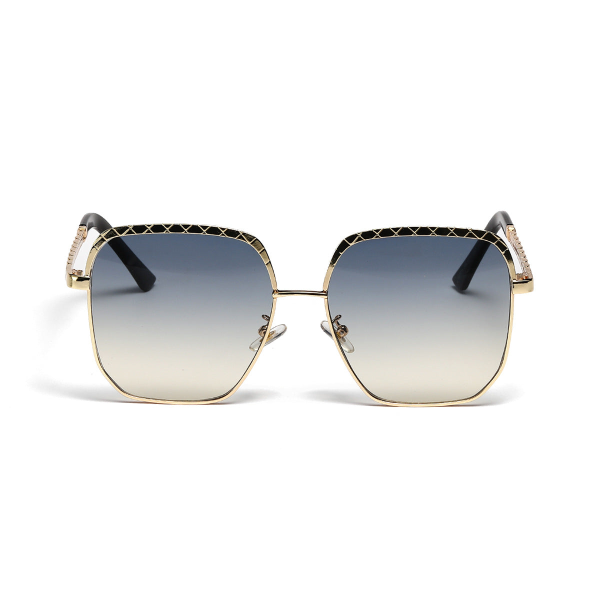 Damen modische oversized Sonnenbrille im geometrischen Design Brehn