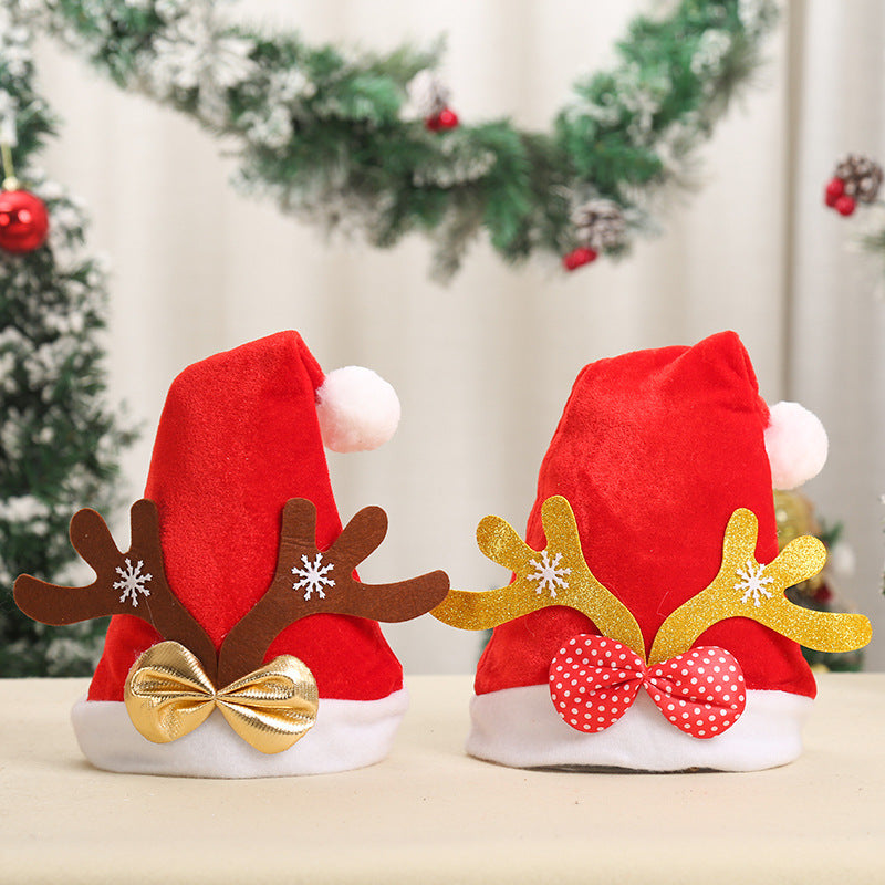 Festlicher Weihnachtsmann-Hut mit Rentierohren Brehn