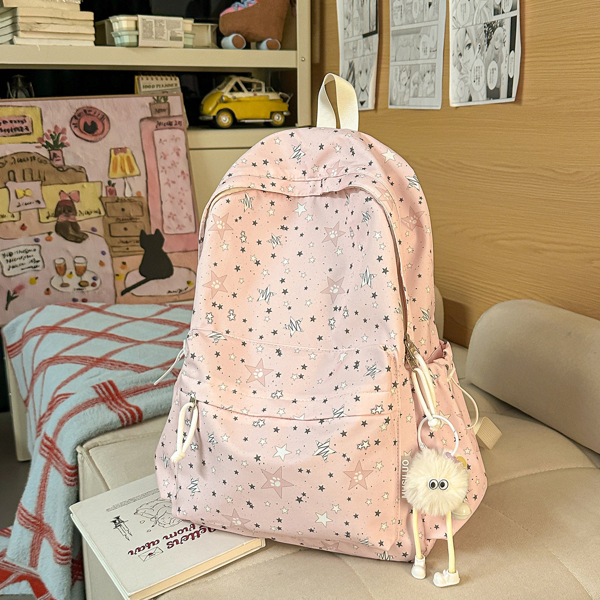 Trendiger Sternmuster-Rucksack Brehn